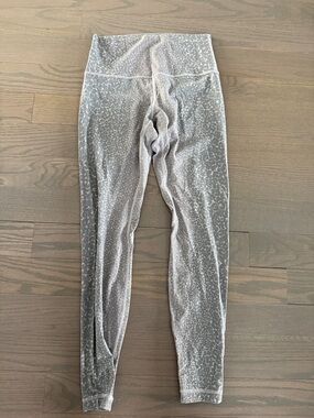 lululemon athletica Light Gray Patterned align Leggings